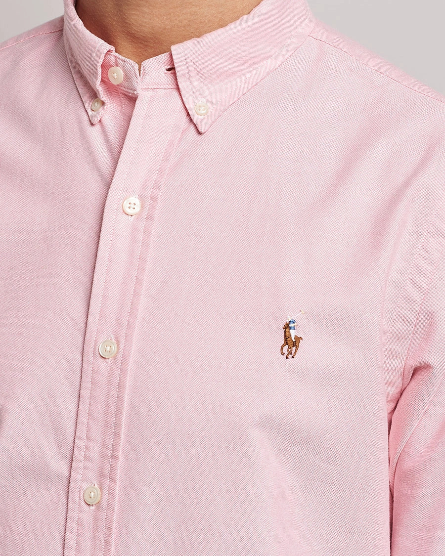 Camisa de botones Polo Ralph Lauren 🏇🏼 Oxford en color rosado claro Talla XXL Entalle Clásico