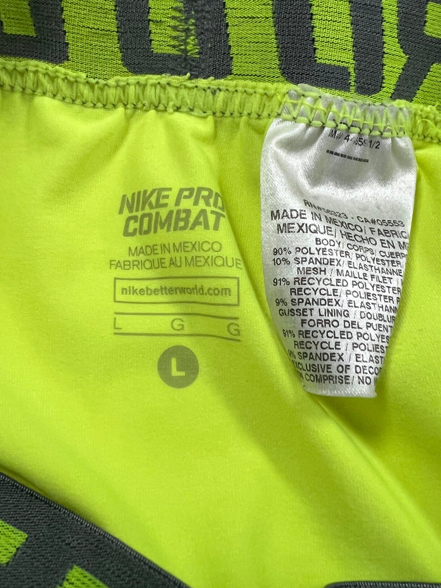 Malla de entrenamiento licra Nike ✔️ Pro Dri-FIT 3/4 para hombre en Color verde intenso Talla L