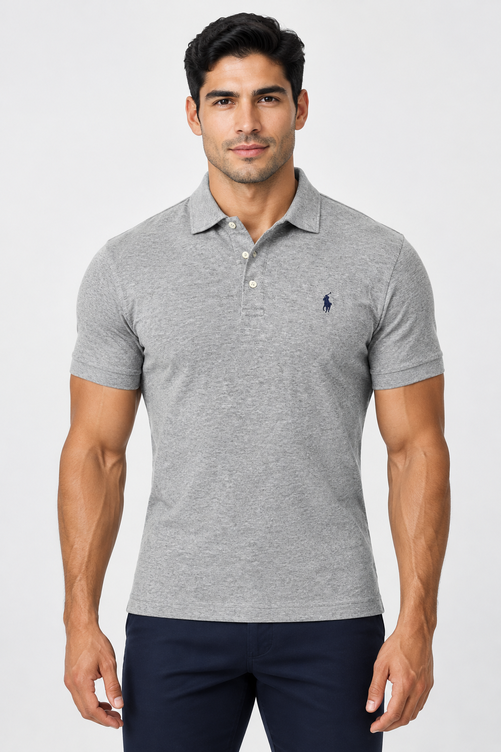 Camiseta Polo Ralph Lauren 🏇🏼 color gris Talla M Entalle Regular