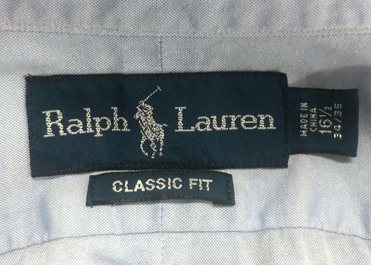 Camisa de botones Polo Ralph Lauren 🏇🏼 Oxford en color celeste Talla L Entalle Clásico