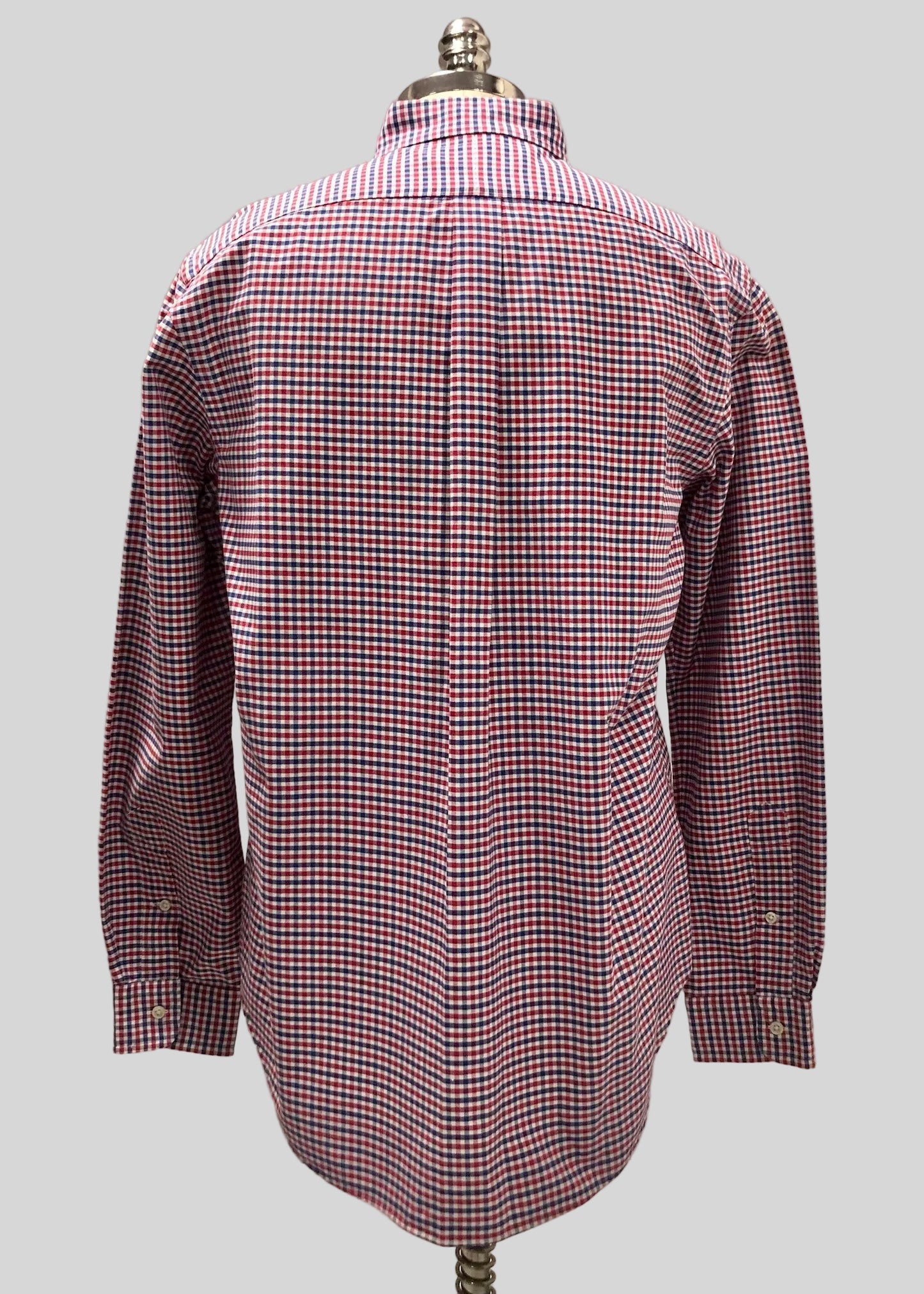 Camisa Polo Ralph Lauren 🏇🏼 Oxford de cuadros gingham rojo, azul y blanco Talla L Entalle Regular