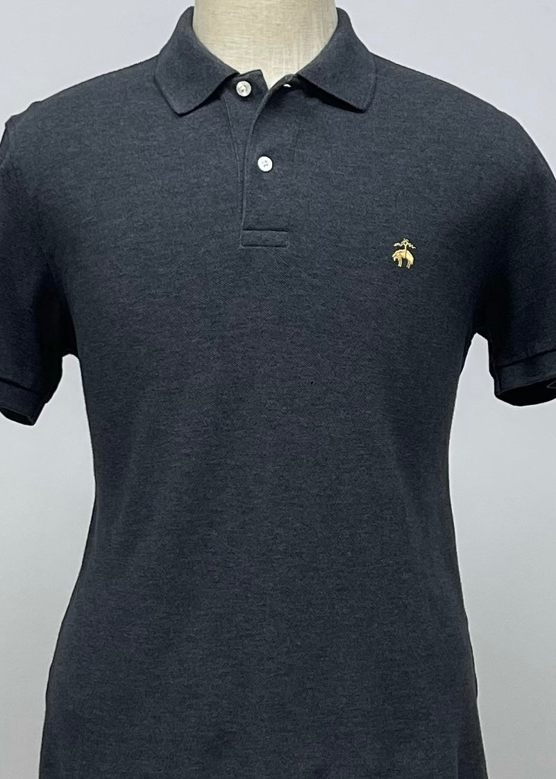 Camiseta Polo Brooks Brothers 🐑 color gris oscuro Talla L Slim Fit