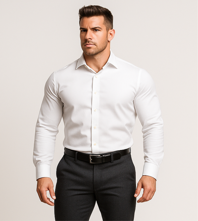 Camisa de botones Calvin Klein 🇺🇸 Non Iron color blanco Talla XL Entalle Regular