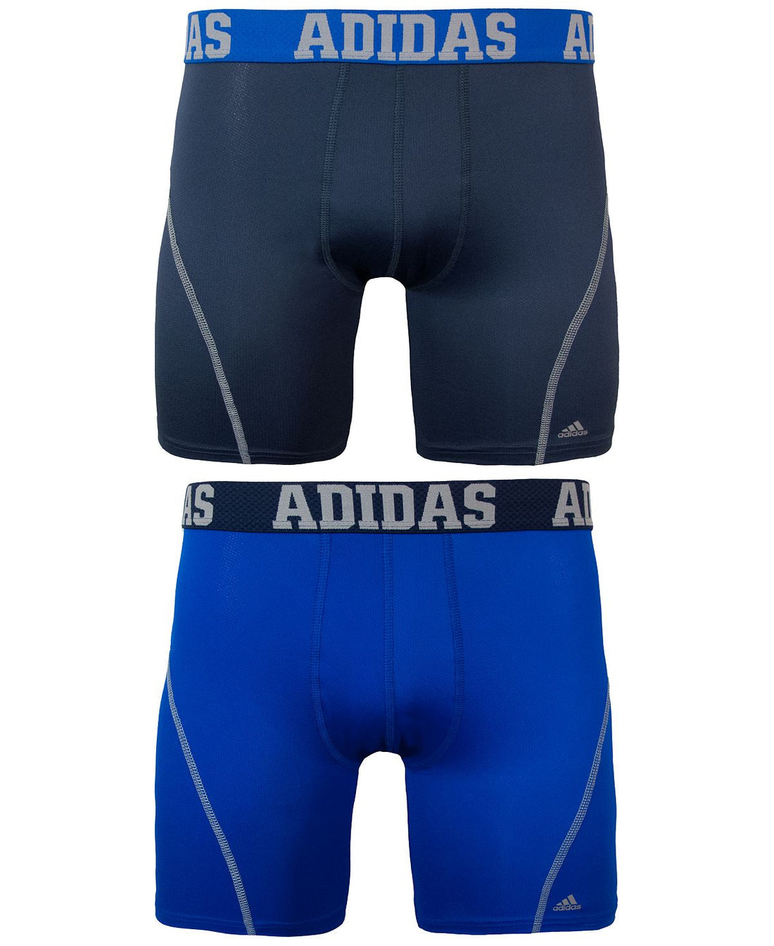 Combo de 2 Boxers Briefs Adidas Tela Performance Microfibra color azul navy y azul Talla M