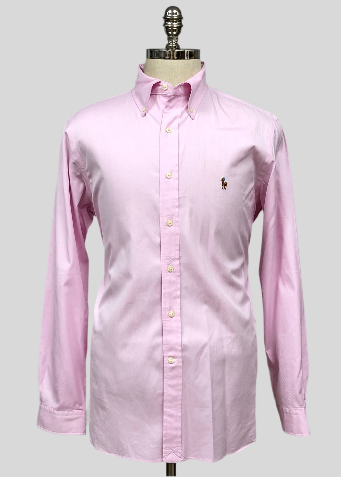 Camisa de botones Polo Ralph Lauren 🏇🏼 en color rosado claro Talla L Entalle Regular (ver descripción)