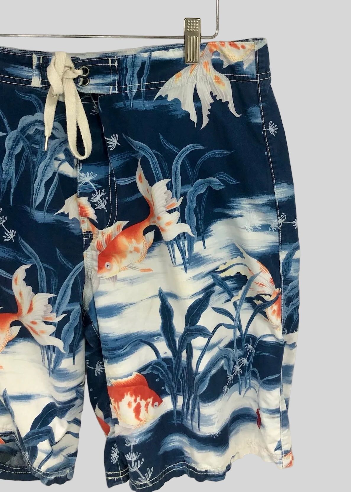 Short de baño Polo Ralph Lauren 🏇🏼 color azul navy con diseño de peces talla L