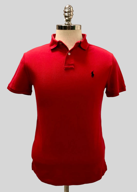 Camiseta Polo Ralph Lauren 🏇🏼color rojo Talla M Entalle Custom Slim Fit (ver descripción)