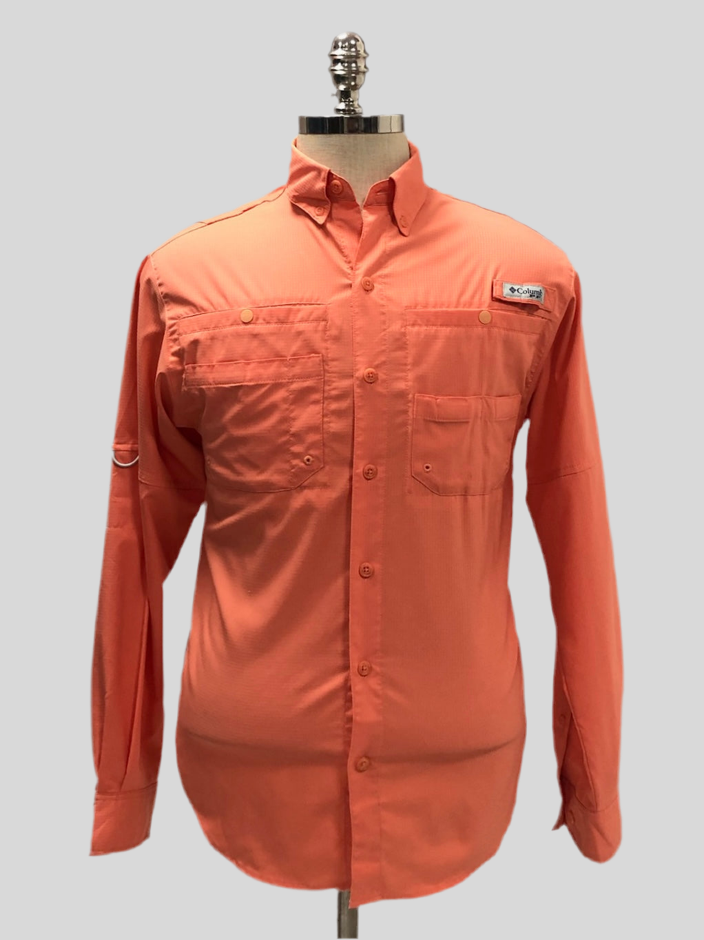 Camisa Columbia 🔹color salmon con Omni Shade Manga larga Talla XS
