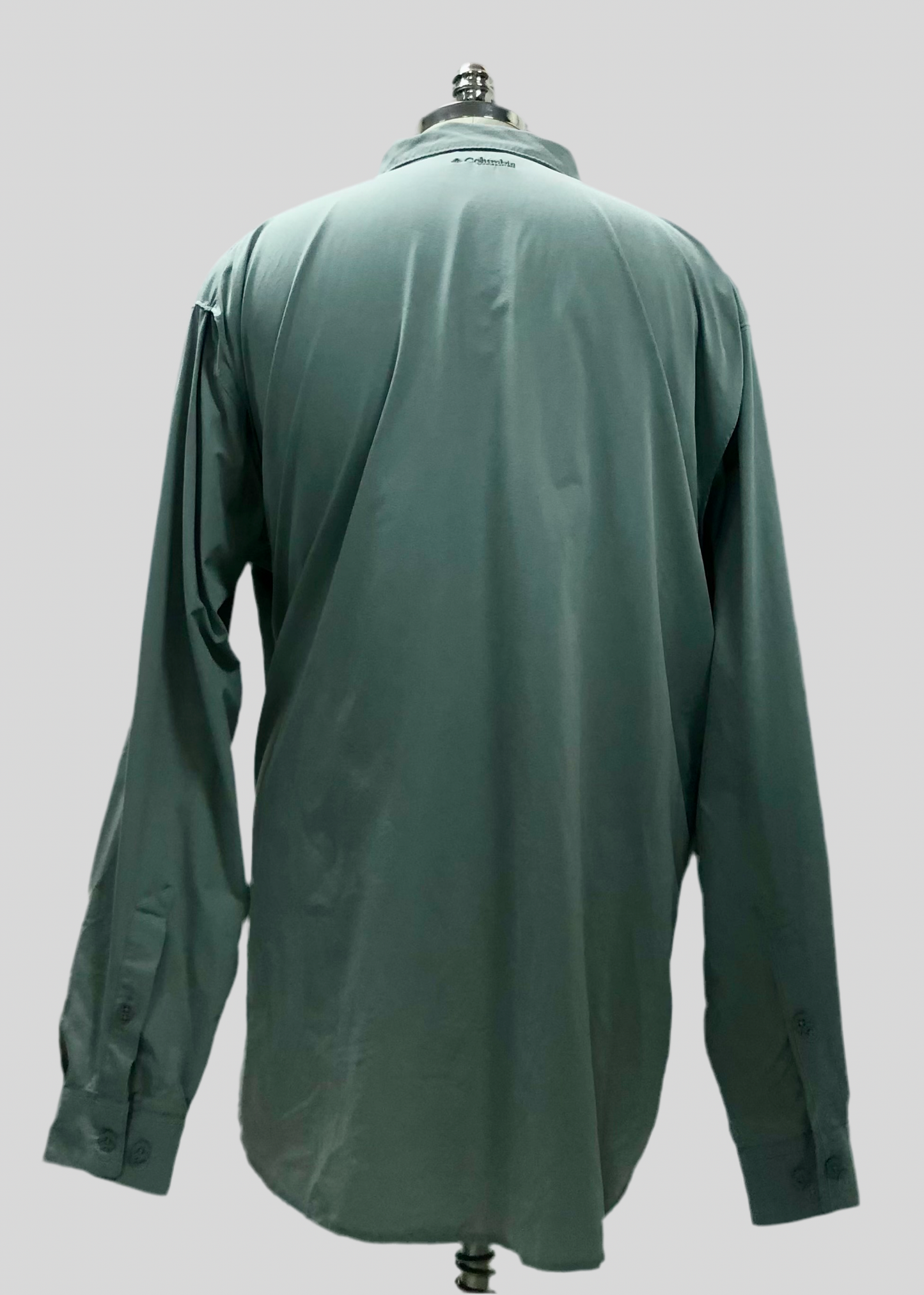 Camisa Columbia 🔹color gris claro con Omni Shade Manga larga Talla XXL