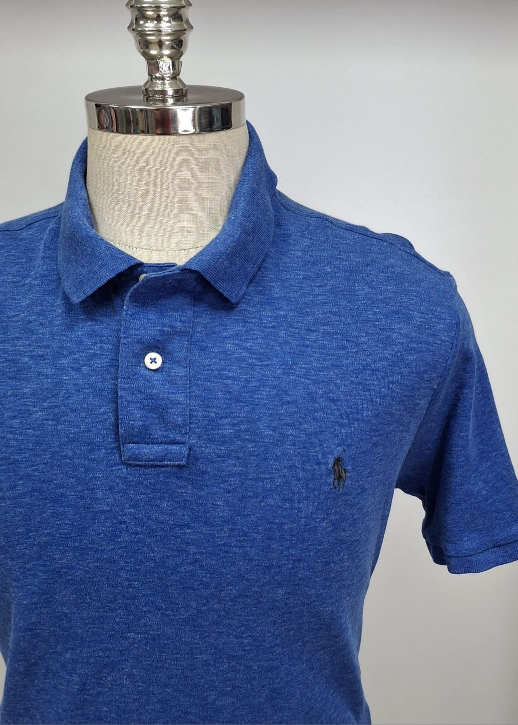 Camiseta Polo Ralph Lauren 🏇🏼 color azul y blanco degradado Talla XL Entalle Regular