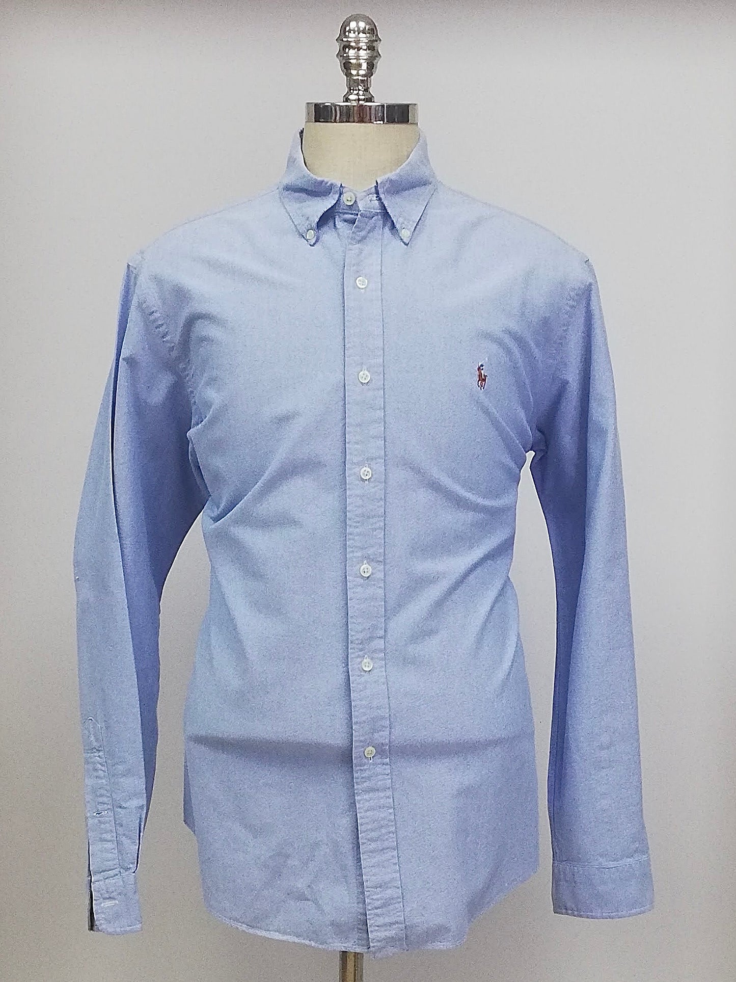 Camisa de botones Polo Ralph Lauren 🏇🏼 Oxford en color celeste Talla XL Entalle Regular (ver descripción)