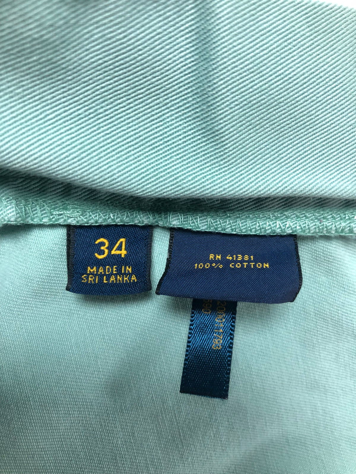 Short Casual Polo Ralph Lauren 🏇🏼 color turquesa claro talla 34