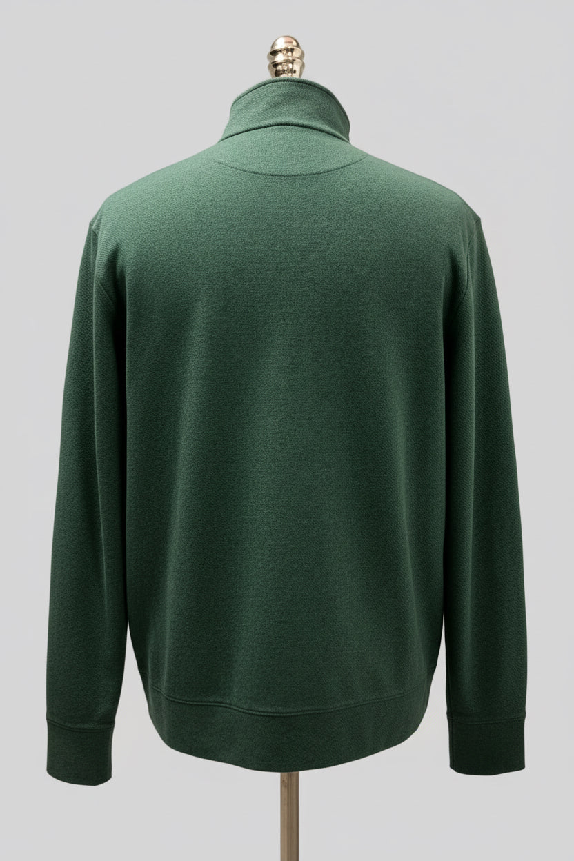 Sueter Jersey Vineyard Vines 🐳 color verde oscuro con logo tradicional Tela algodón Pima Talla L