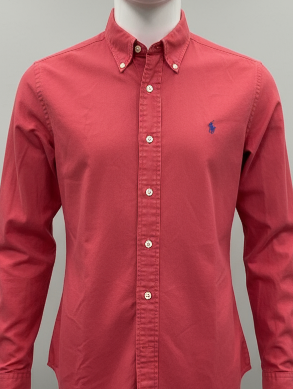 Camisa de botones Polo Ralph Lauren 🏇🏼 color rosado magenta Talla L Entalle Regular