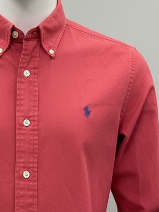 Camisa de botones Polo Ralph Lauren 🏇🏼 color rosado magenta Talla L Entalle Regular