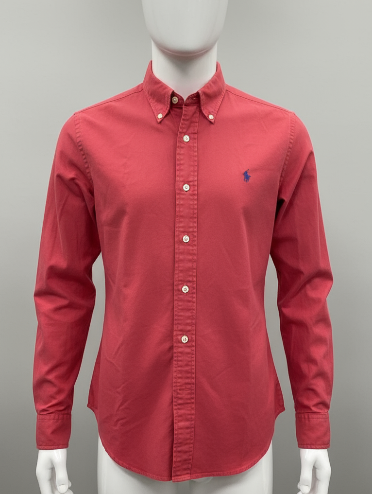 Camisa de botones Polo Ralph Lauren 🏇🏼 color rosado magenta Talla L Entalle Regular