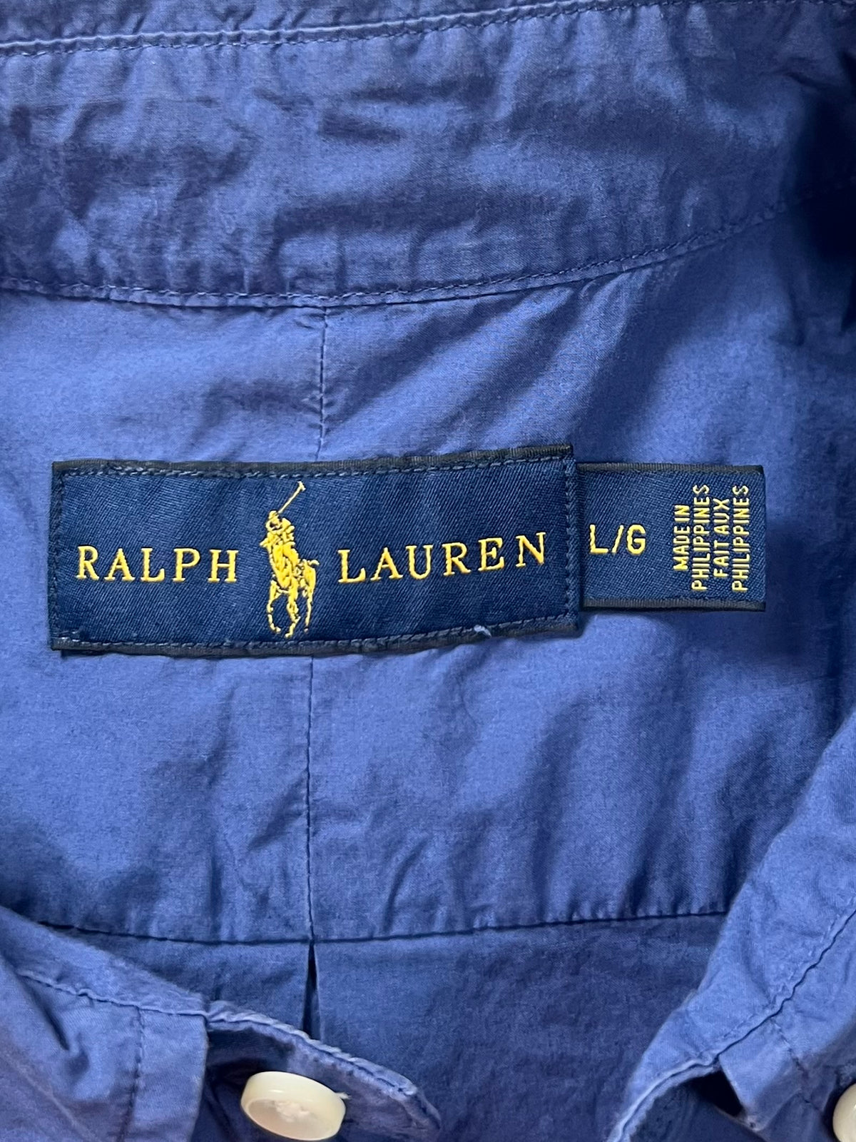 Camisa de botones Polo Ralph Lauren 🏇🏼 en color azul navy Talla L Entalle Regular