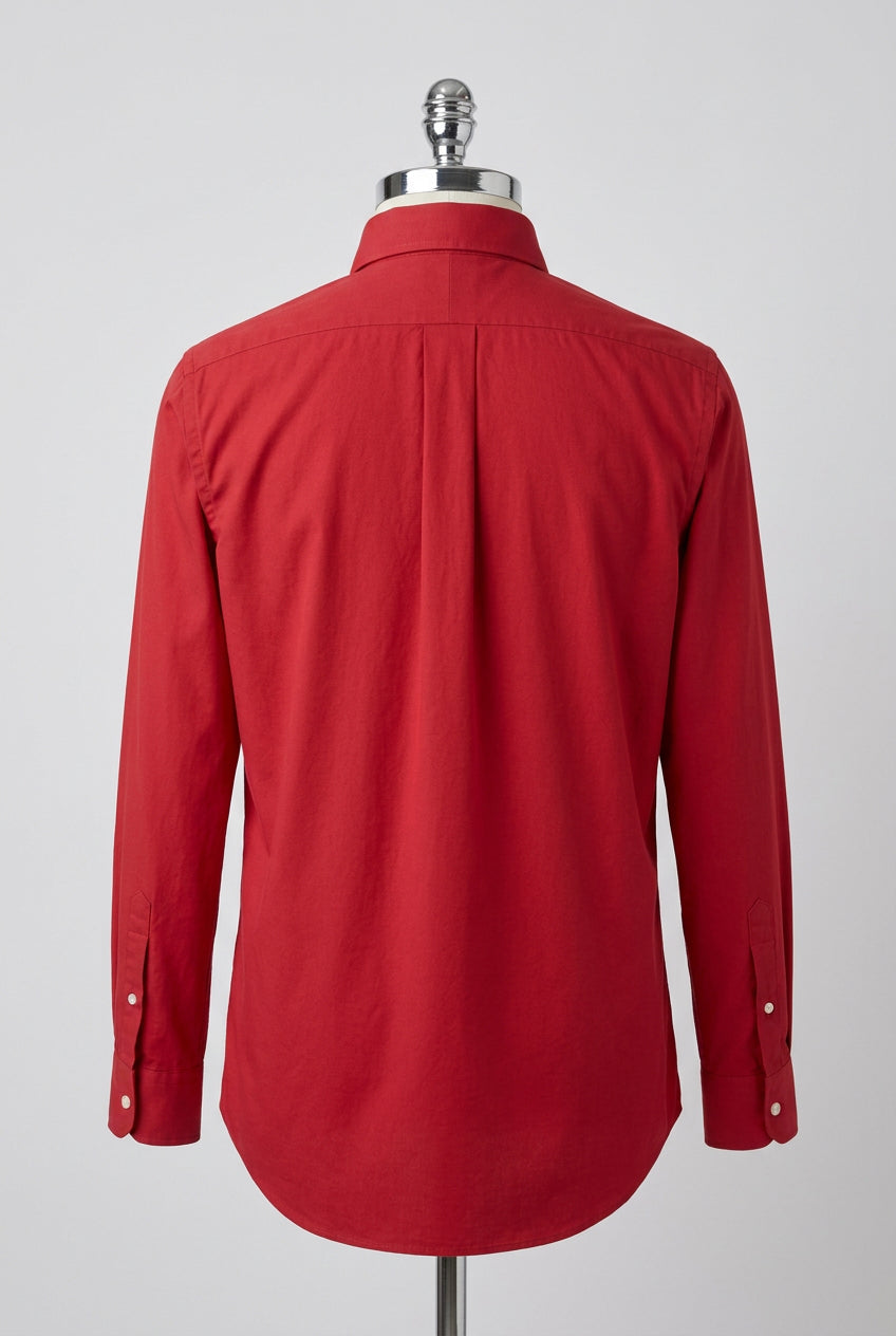 Camisa de botones Polo Ralph Lauren 🏇🏼 Oxford Big Pony en color rojo Talla L Entalle Clásico