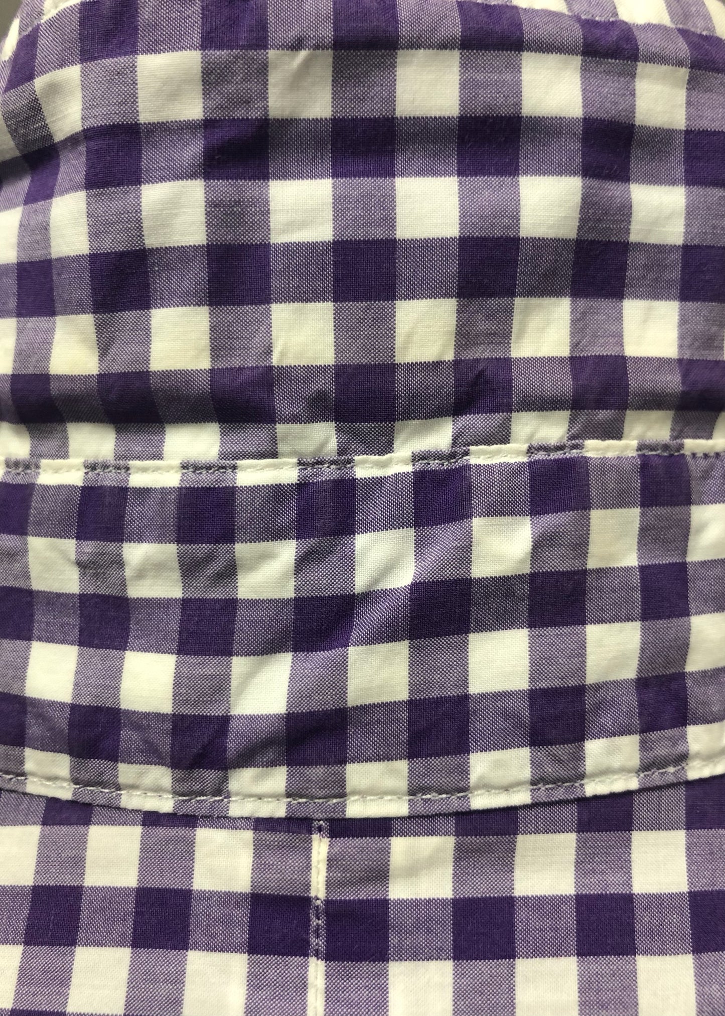 Camisa de botones Polo Ralph Lauren 🏇🏼 de cuadros gingham morado y blanco Talla L Entalle Regular (ver descripción)