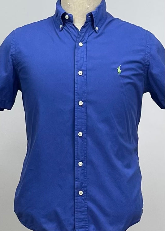 Camisa de botones Polo Ralph Lauren 🏇🏼 en color azul Talla S Entalle Clásico