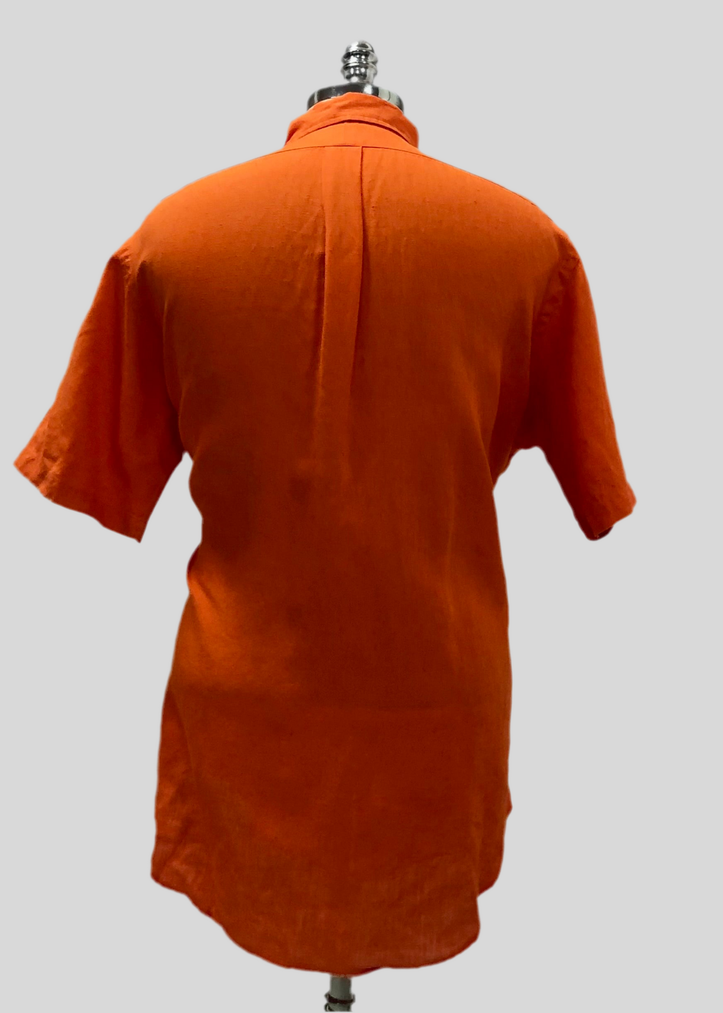 Camisa Polo Ralph Lauren 🏇🏼 de Lino en color naranja intenso Talla L Entalle Clásico