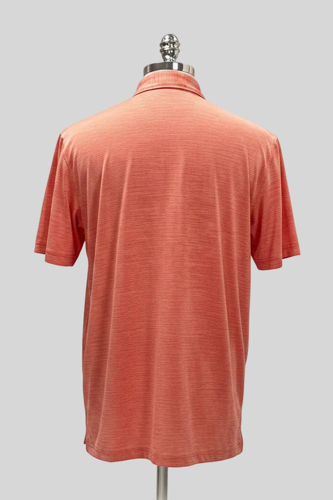 Camiseta Polo Vineyard Vines 🐳 Performance con rayas en naranja y blanco Talla L Entalle Regular
