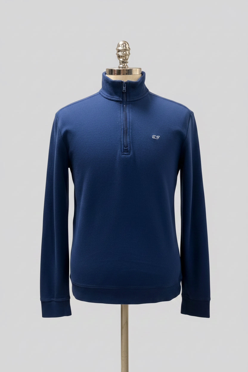 Sueter Jersey Vineyard Vines 🐳 color azul navy Tela algodón Pima Talla S