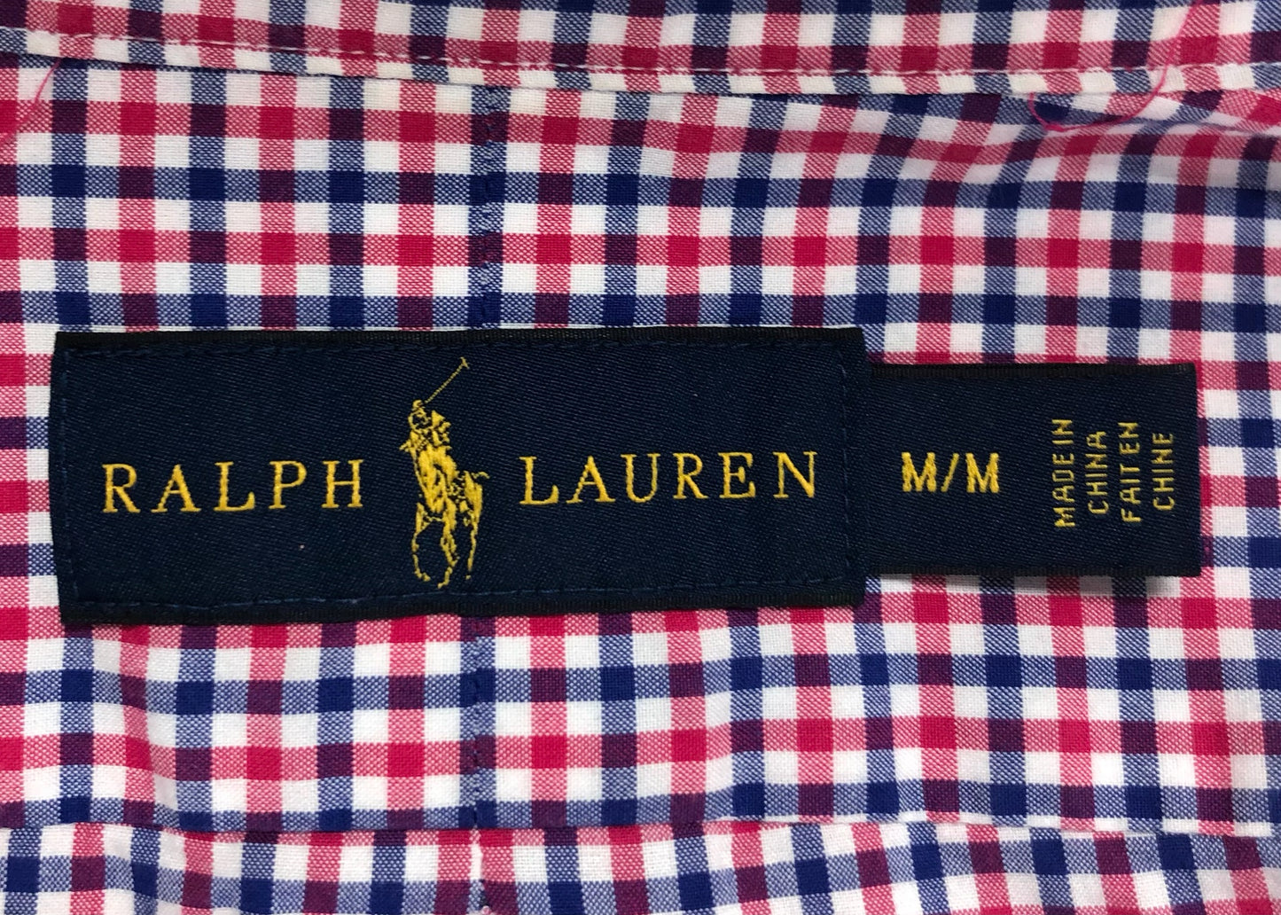 Camisa de botones Polo Ralph Lauren 🏇🏼 de cuadros rojo, azul y blanco Talla M Entalle Regular
