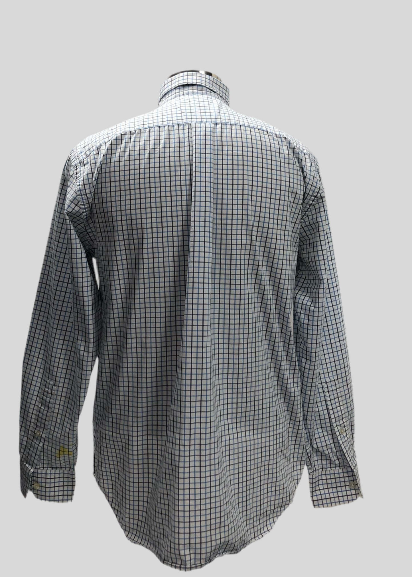 Camisa de botones Vineyard Vines 🐳 Color blanco de cuadros en color azul y negro Talla M Entalle Regular (ver descripción)