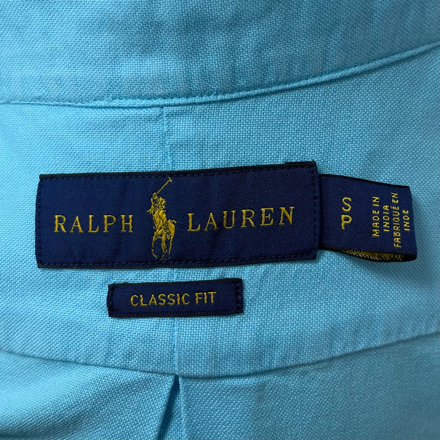 Camisa de botones Polo Ralph Lauren 🏇🏼 Oxford en color turquesa intenso Talla S Entalle Clásico