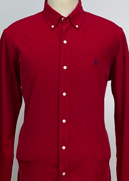 Camisa de botones Polo Ralph Lauren 🏇🏼 De Cordoroy en color rojo Talla L Entalle Clásico