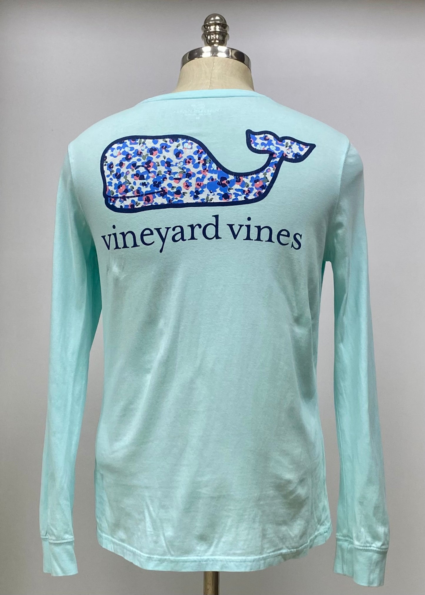 Camiseta de mujer Vineyard Vines 🐳 color turquesa claro con Diseño de ballena Talla M