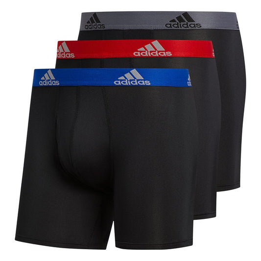 Combo de 3 Boxers Briefs Adidas Tela Performance color Negro Talla L