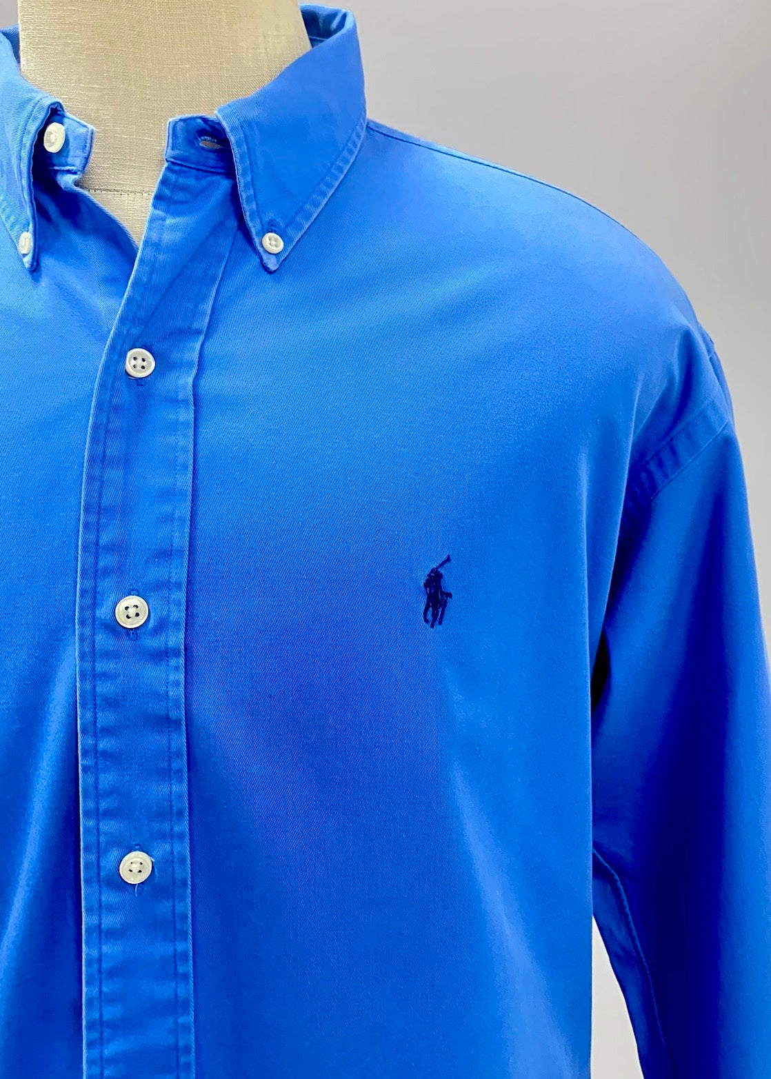 Camisa de botones Polo Ralph Lauren 🏇🏼 en color azul Talla XL Entalle Regular