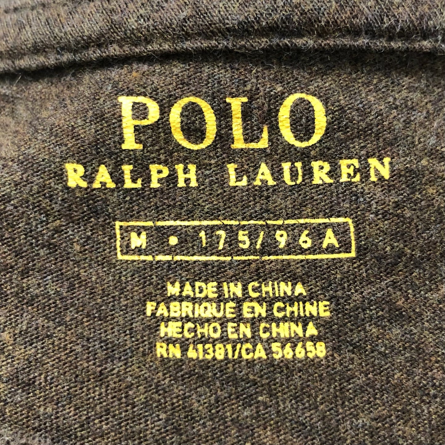 Camiseta cuello redondo Polo Ralph Lauren 🏇🏼 color marrón manga larga Talla M Entalle Regular