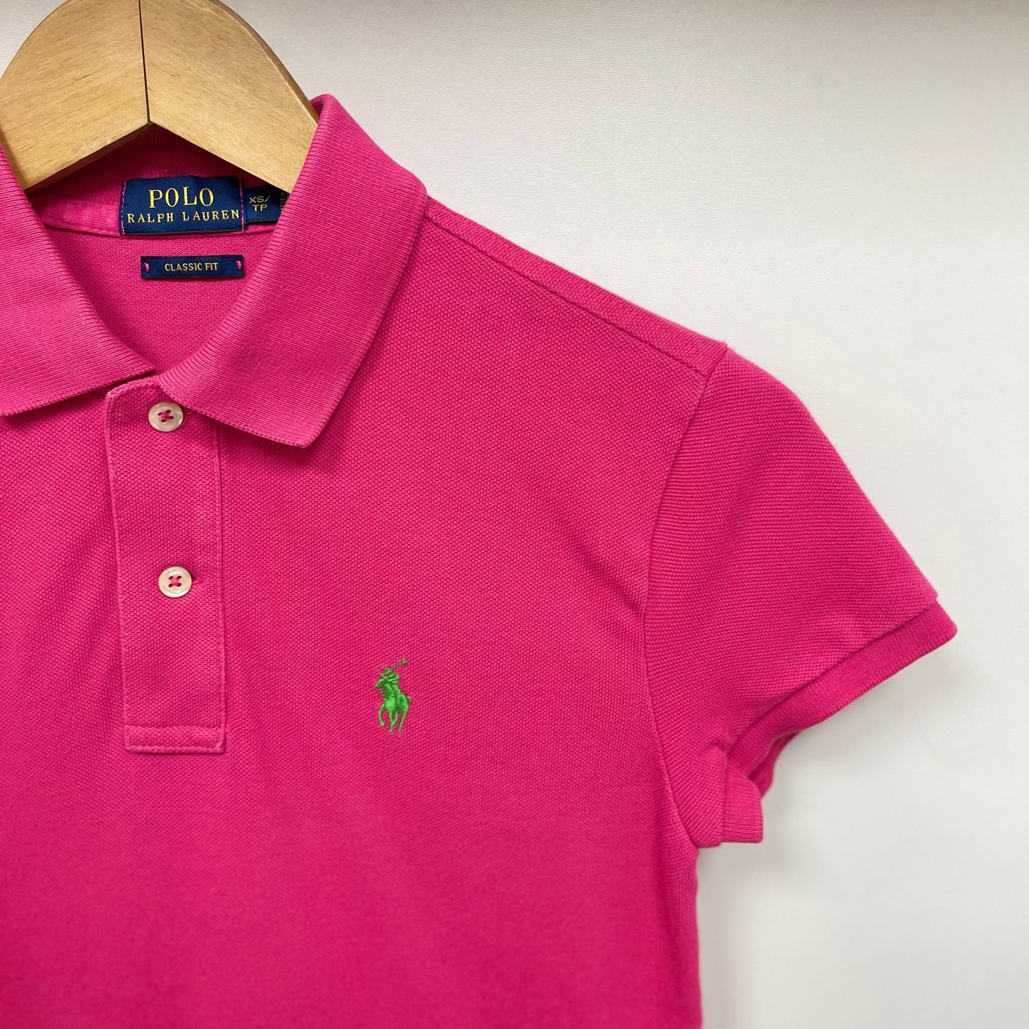 Camiseta de mujer Polo Ralph Lauren 🏇🏼 color rosado intenso Talla XS Entalle Clásico