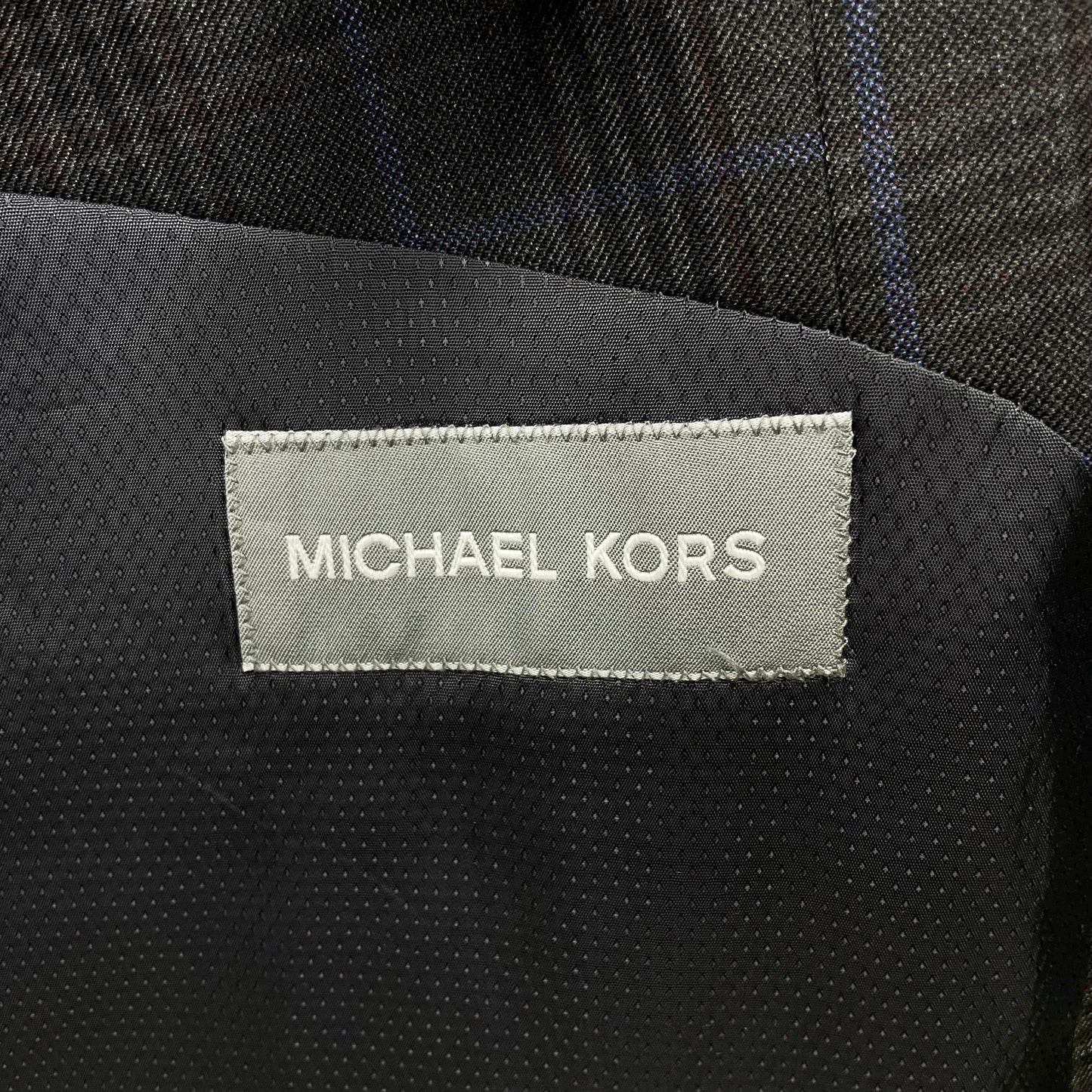 Chaqueta Blazer Michael Kors 🇺🇸 de corte ajustado en tonos negros y azules Talla Large (44)