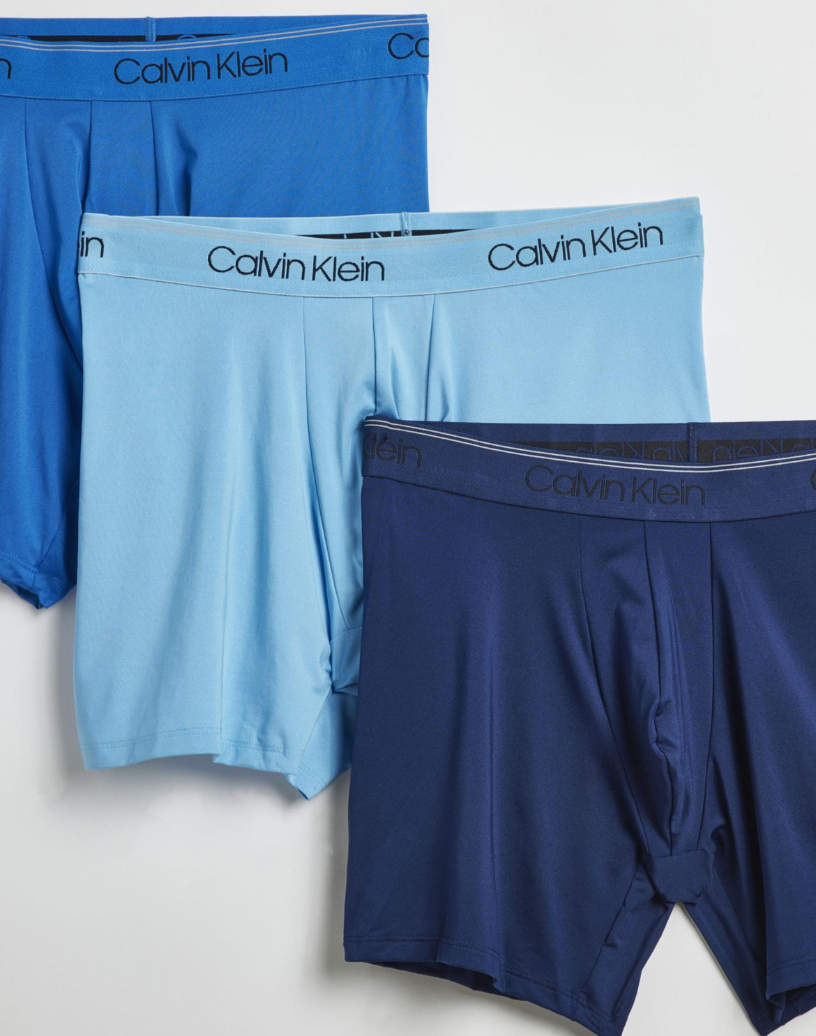 Paquete de 3 Calzoncillos tipo Boxer Calvin Klein de Microfibra Stretch - Tela ligera en Talla XXL