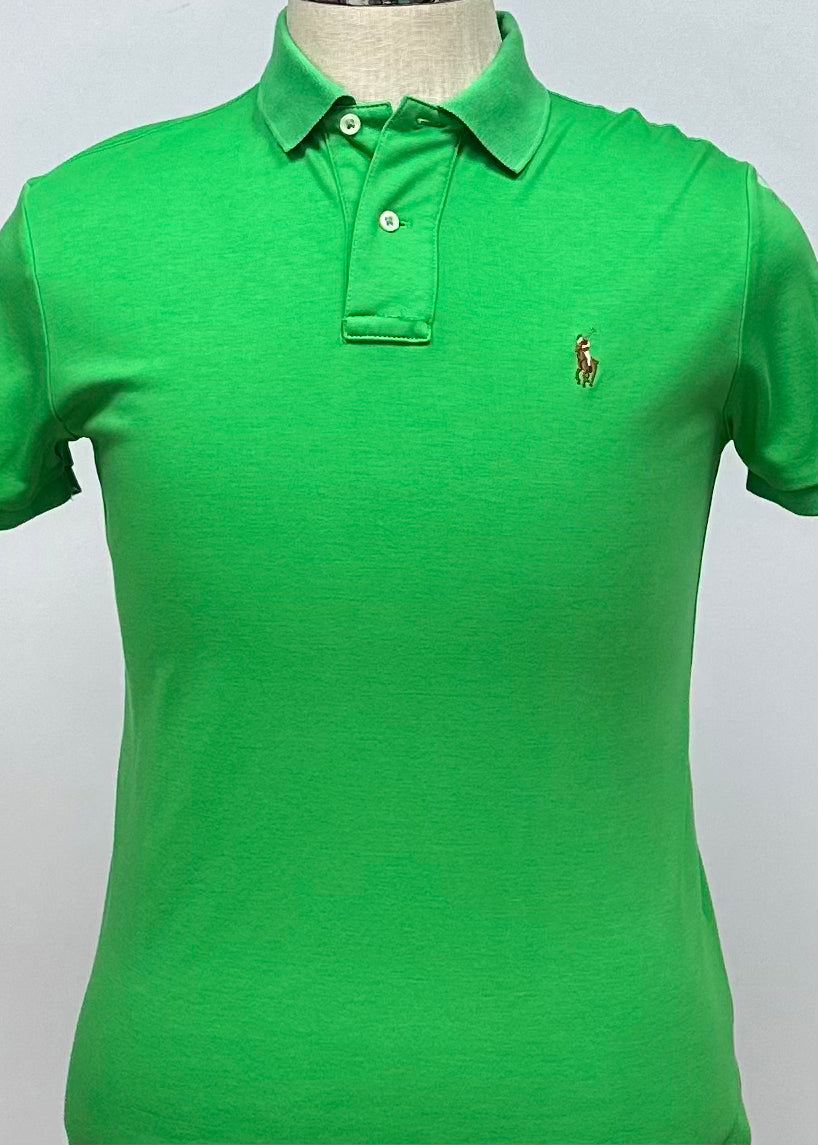 Camiseta Polo Ralph Lauren 🏇🏼color verde intenso Talla S Entalle Regular (ver descripción)