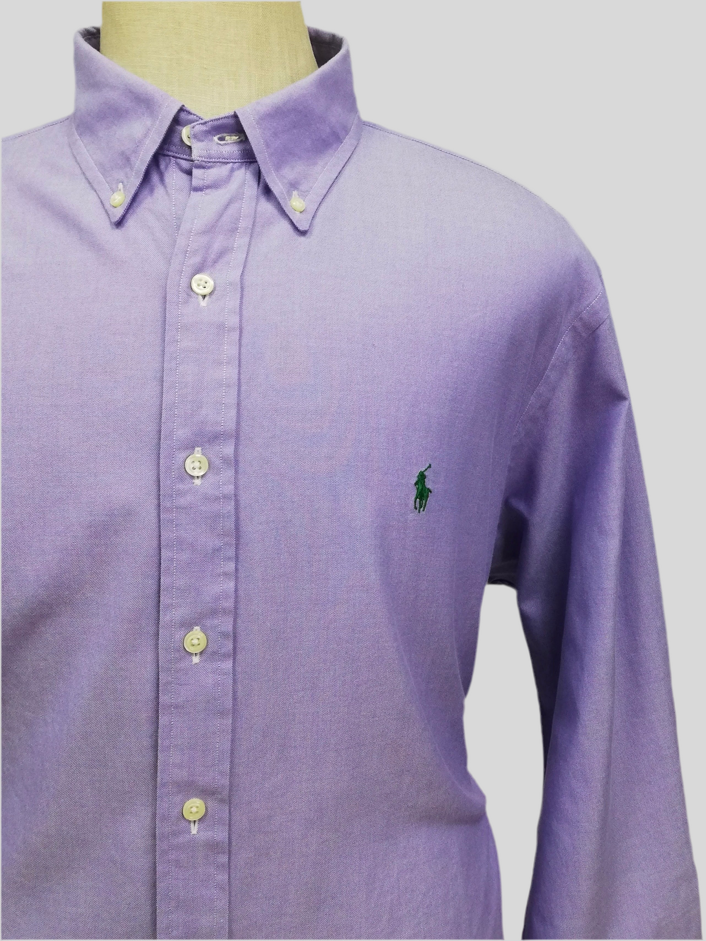 Camisa de botones Polo Ralph Lauren 🏇🏼 en color Lila Talla XXL Entalle Clásico