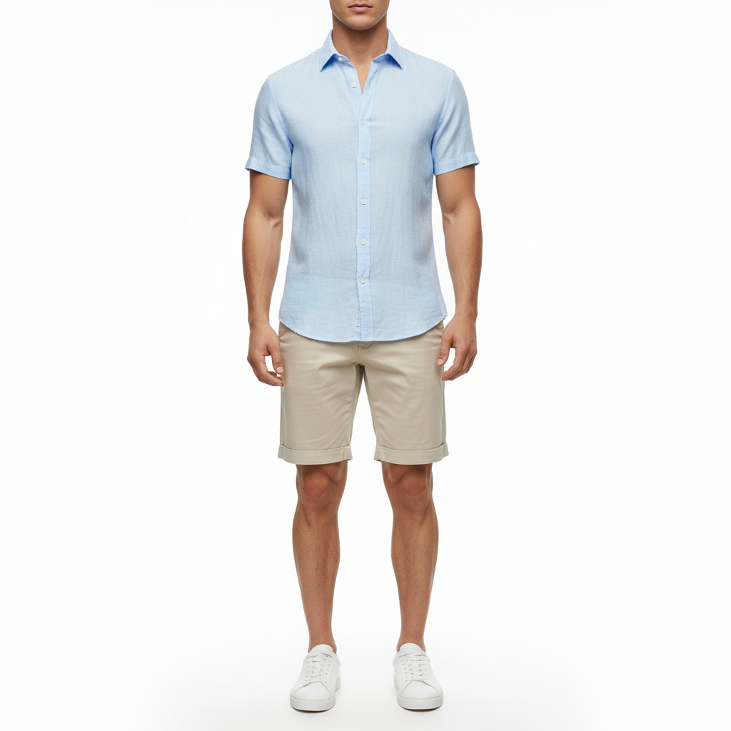 Short Casual Tommy Hilfiger 🇺🇸 color kaki talla 31