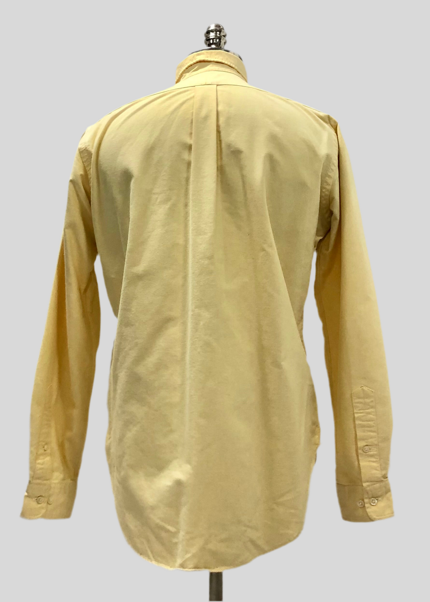 Camisa de botones Polo Ralph Lauren 🏇🏼 Oxford en color amarillo claro Talla M Entalle Clásico