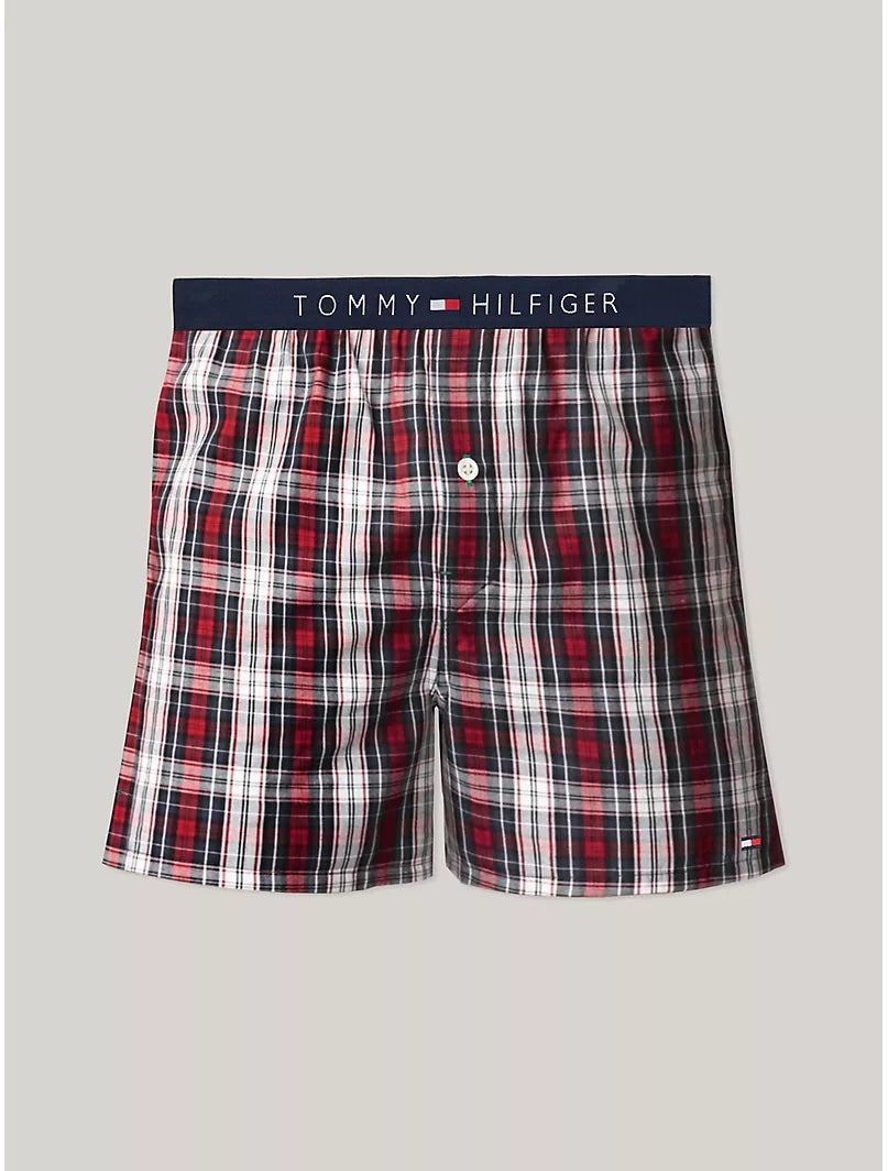 Paquete de 3 Boxer Briefs Tommy Hilfiger 🇺🇸 Clásicos de Tela algodón con patrón de cuadros Talla S