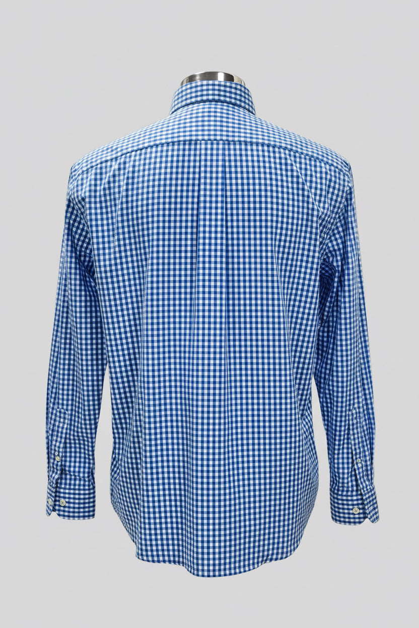Camisa de botones Vineyard Vines 🐳 de cuadros en color azul y blanco Talla L Entalle Clásico