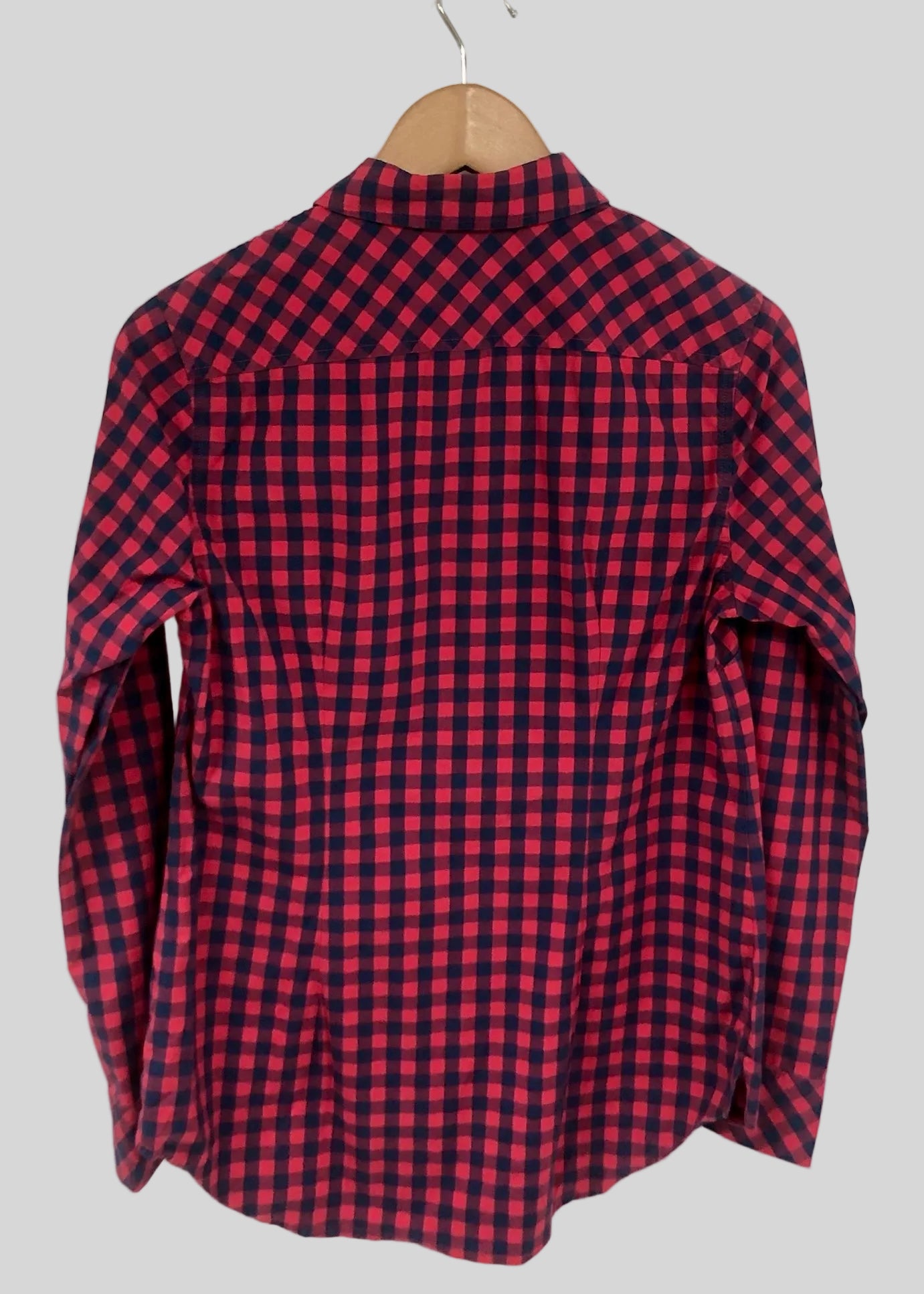 Camisa de mujer Vineyard Vines 🐳 de cuadros en rojo y azul navy Talla S (4) Entalle Clásico