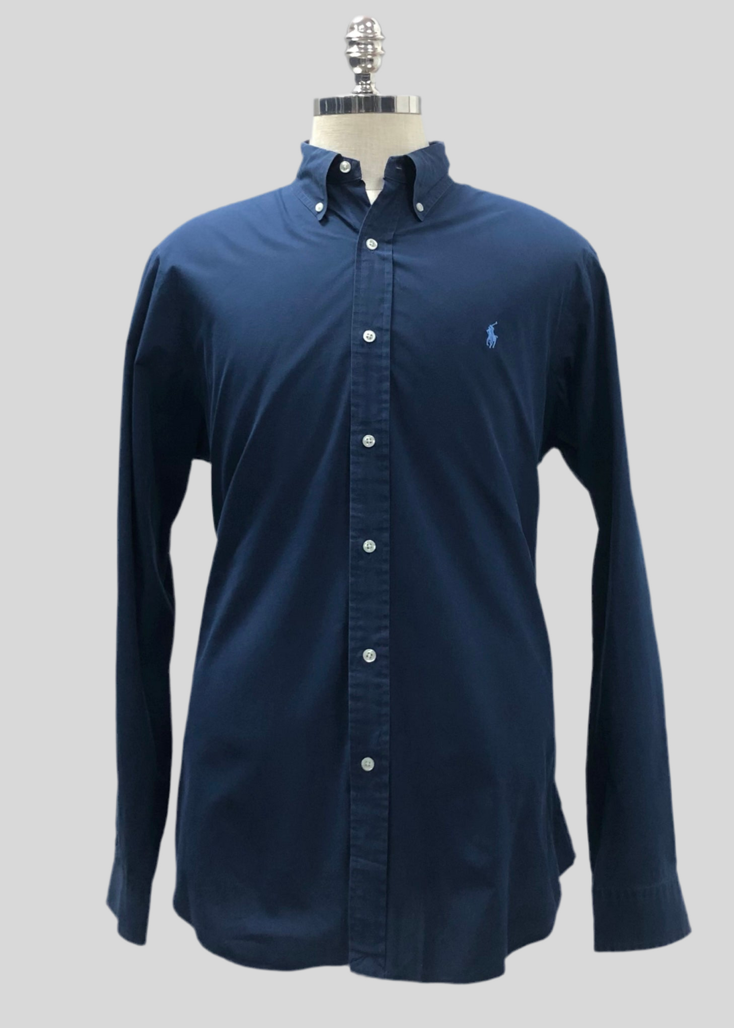 Camisa de botones Polo Ralph Lauren 🏇🏼 en color azul navy Talla XL Entalle Slim Fit