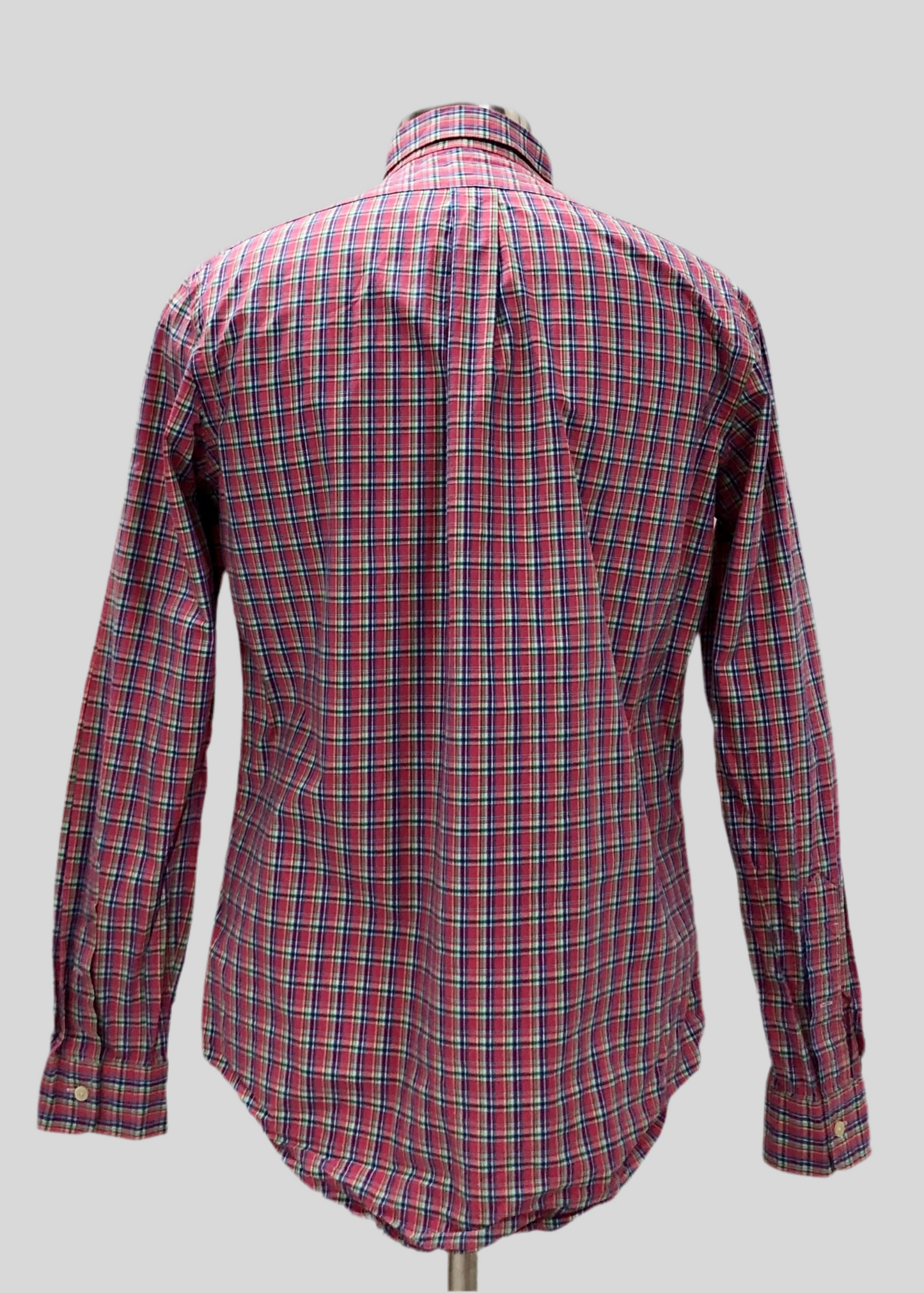 Camisa Polo Ralph Lauren 🏇🏼 de cuadros en color rojo, verde y azul Talla M Entalle Regular