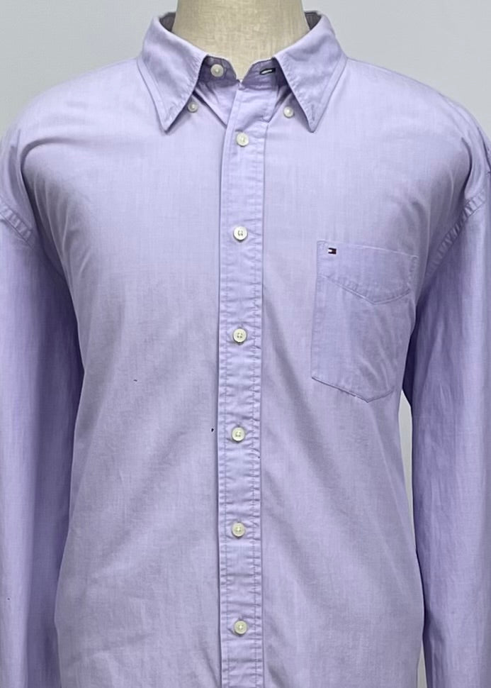 Camisa Tommy Hilfiger 🇺🇸 color Lila Talla XXL Entalle Regular (ver descripción)