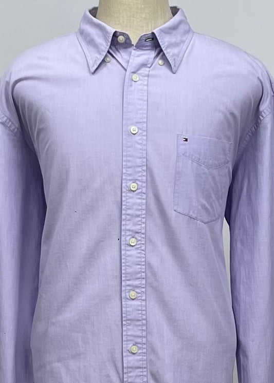 Camisa Tommy Hilfiger 🇺🇸 color Lila Talla XXL Entalle Regular (ver descripción)