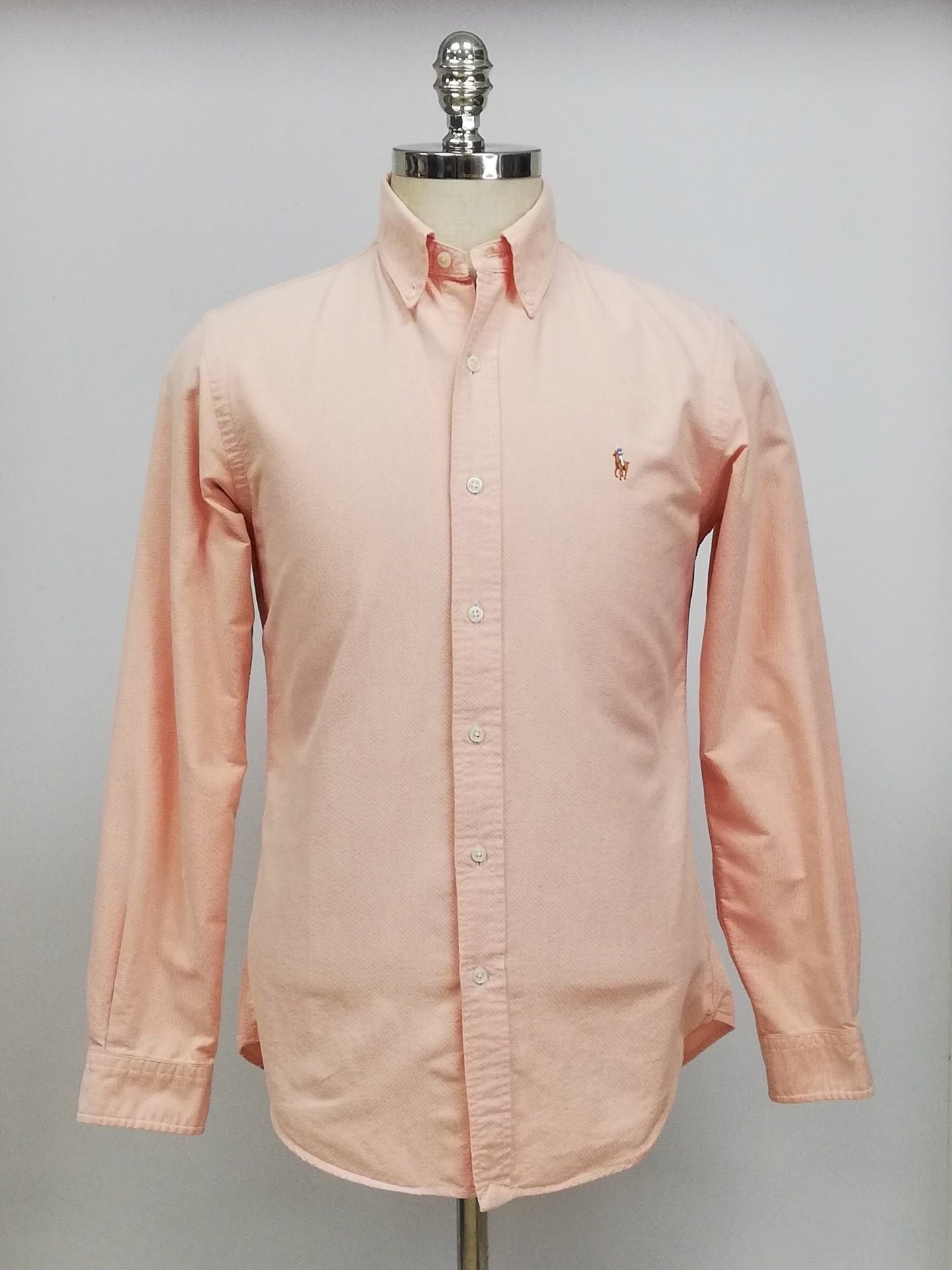 Camisa de botones Polo Ralph Lauren 🏇🏼 Oxford en color salmón Talla S Entalle Custom Fit (ver descripción)
